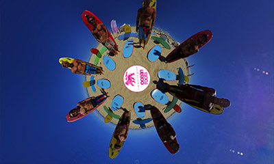 Découvrez les incroyables images de Pixel XXL : Ecole Surf Ocean Roots -visites virtuelles, gigapanoramas, photosphères et vidéos 360!