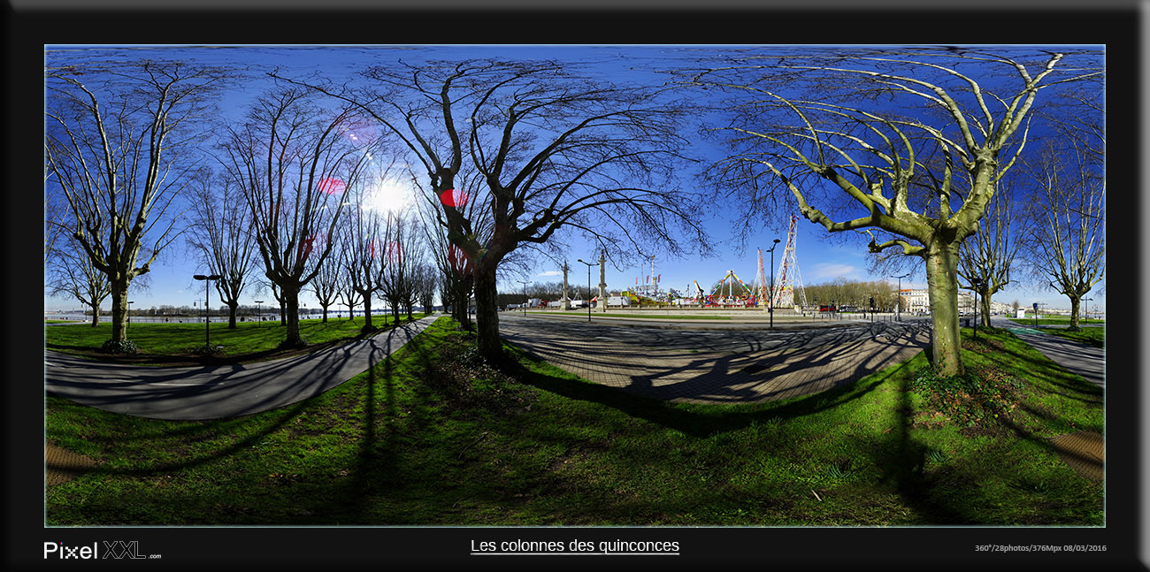 Découvrez les incroyables images de Pixel XXL : Colonnes rostrales des Quinconces - visites virtuelles, gigapanoramas, photosphères et vidéos 360!